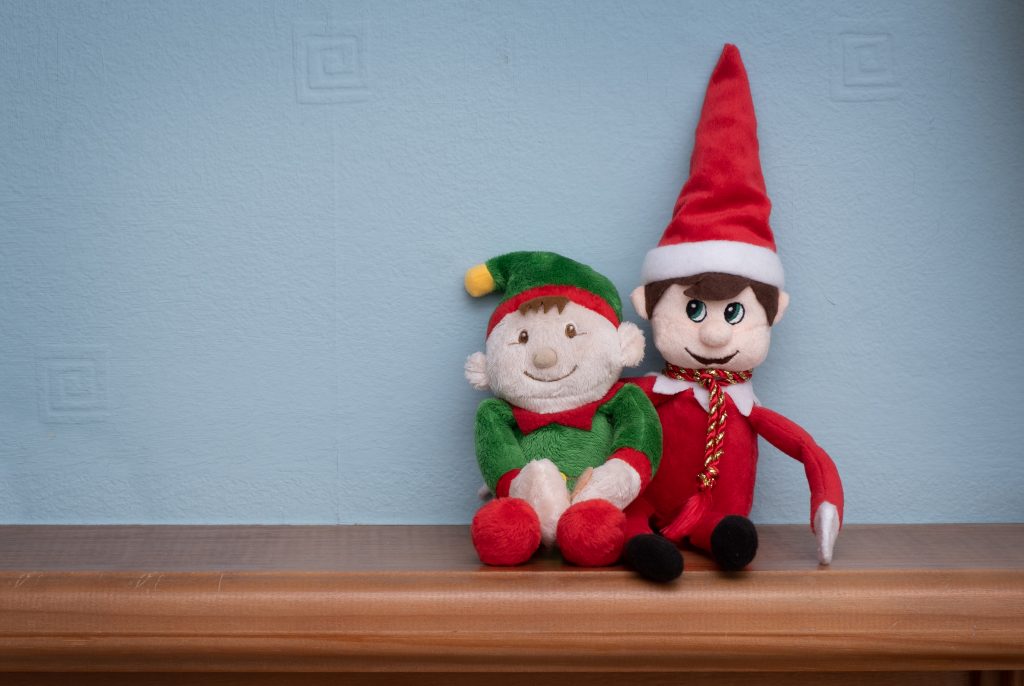 Christmas,Elf,And,His,Friend,,The,Elf,Comes,In,All