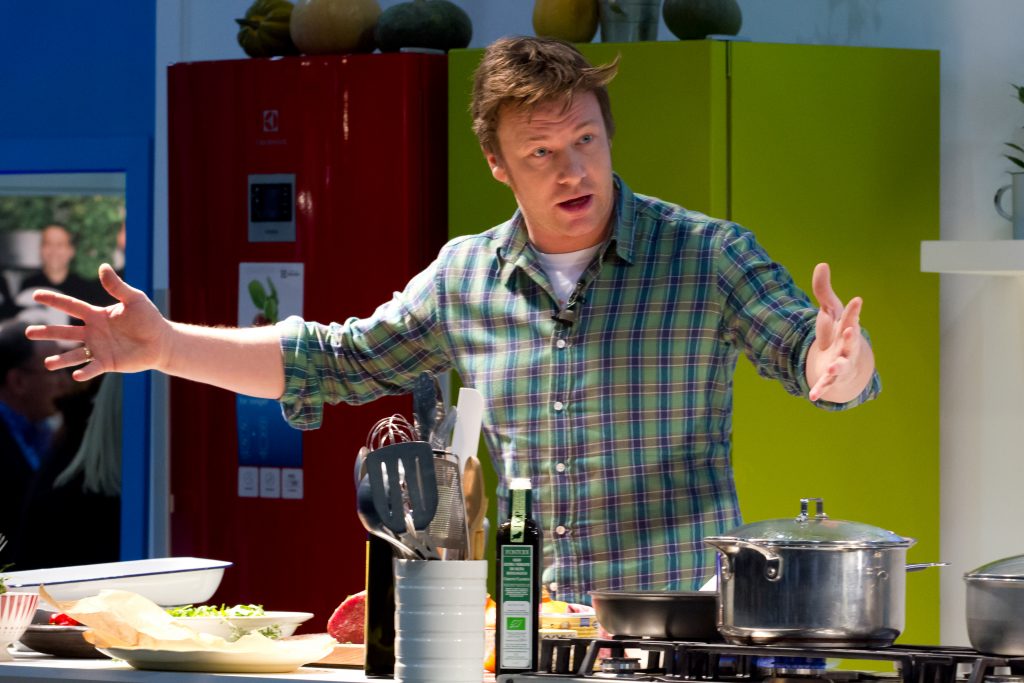 London,,Uk,-,Dec,7:,Jamie,Oliver,Conducts,A,Cooking
