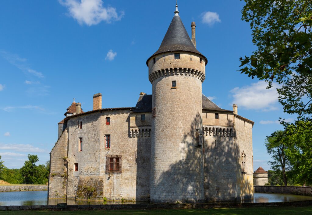 View,Of,Chateau,De,La,Brede,,Feudal,Castle,In,Commune